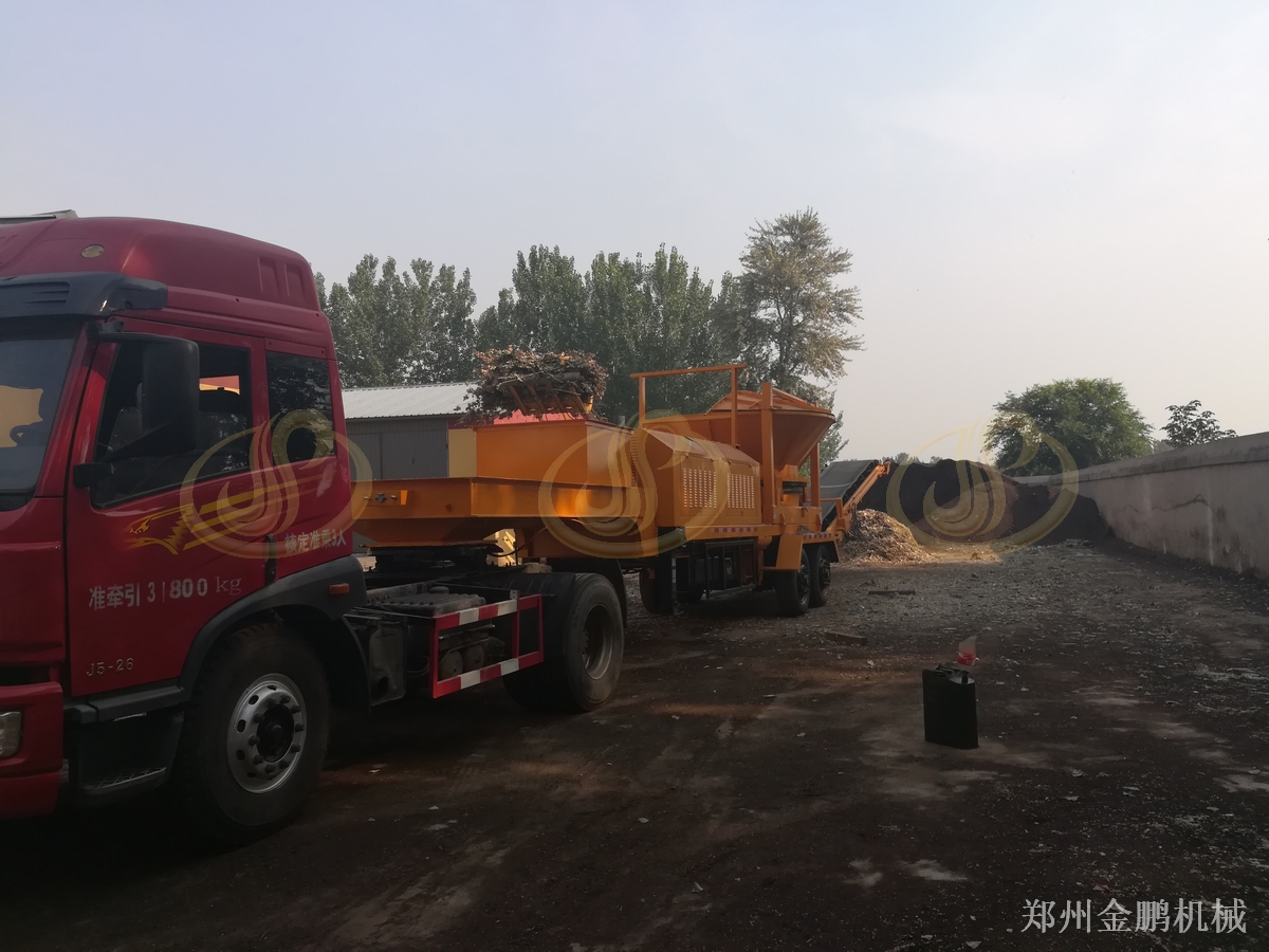 郑州金鹏硬杂木木材破碎机选型与高产量处理方案